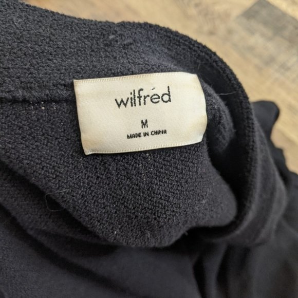 ARITZIA Wilfred Leandre Cardigan Black Cotton Long Sleeve - Picture 10 of 10